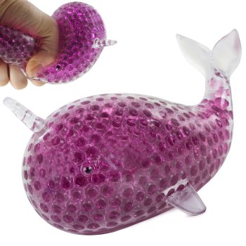 Anti-Stress Gel Sensory Ball Squishy Dolphin, purple