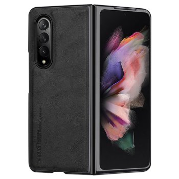 Atverčiamas dėklas Samsung Galaxy Z Fold 3 5G, X-LEVEL Bojue-3, juodas