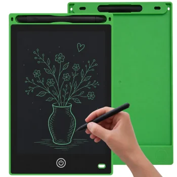 8.5 colių LCD piešimo planšetė su rašikliu, žalia