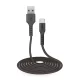 SBS USB-A to USB-C laidas (3 m), juodas