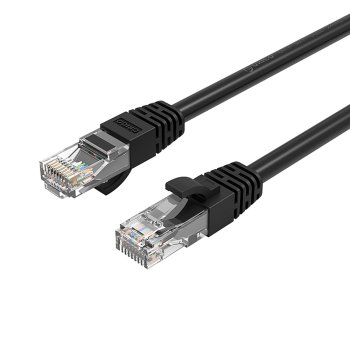 Orico PUG-C6 CAT6 1000Mbps RJ45 Ethernet Network Cable 2m, Black