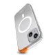 SBS iPhone 15 dėklas D3O MagSafe, skaidrus