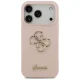Guess Silicone Big 4G Script dėklas, skirtas iPhone 17 Pro, rožinis