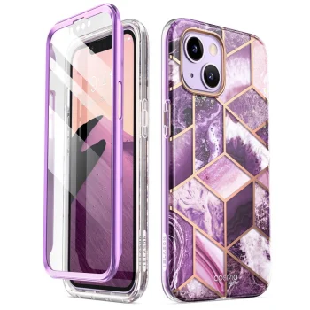 Supcase Cosmo dėklas iPhone 14 Plus telefonui, Pink Marble