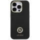 Guess Silicone Logo Strass 4G dėklas telefonui iPhone 15 Pro Max 6.7\", juodas