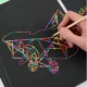 Rainbow Scratch Art Notebook A5 with Wooden Stylus