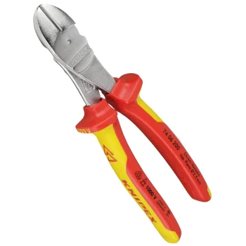 KNIPEX 74 06 200 High Leverage Diagonal Cutter, Insulated, 200 mm