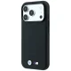 BMW M Blue Perfo Metal Logo MagSafe dėklas telefonui iPhone 18 Pro Max / 17 Pro Max, juodas