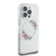 Guess IML Flowers Wreath MagSafe case for iPhone 16 Pro Max - transparent