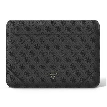 Guess 4G Uptown Triangle Logo dėklas nešiojamam kompiuteriui 13-14", juodas