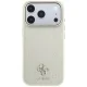 Guess Stripe Peony 4G Logo MagSafe dėklas telefonui iPhone 18 Pro Max / 17 Pro Max, smėlio spalvos