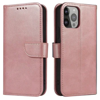 Atverčiamasis dėklas Magnet Case Samsung Galaxy S24 FE, rožinis