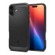 Spigen Rugged Armor MagSafe dėklas telefonui iPhone 16, juodas