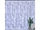 Vidinė 300 LED lempučių užuolaida su pulteliu, šalta balta, 3x2.9m