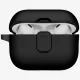 Ausinių dėklas Uniq Clyde, skirtas AirPods Pro 3, juodas ir pilkas
