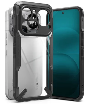Dėklas Ringke Fusion X telefonui Nothing Phone 4A Pro, skaidrus ir juodas
