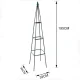 LUARO Garden Obelisk Trellis for Climbing Plants Metal Rose Pyramid Support Stand