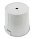 Practical 16cm Balcony Flower Pot with Handle, White