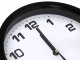 Large Silent Wall Clock with Second Hand, 20 cm, Black