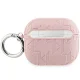 Karl Lagerfeld dėklas AirPods 3 ausinėms Monogram Karl & Choupette Head, rožinis