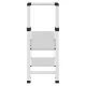 Pakopų kopėtėlės Hailo DK40 BasicLine Design, 2 pakopos, sidabrinės