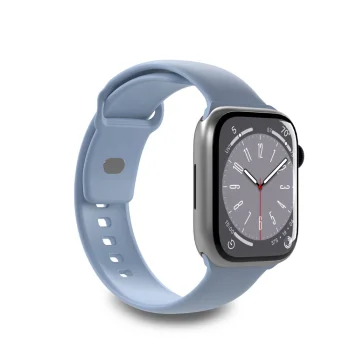 Puro Icon silikoninis dirželis Apple Watch 38 / 40 / 41 mm laikrodžiui, šviesiai mėlynas