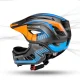 Rockbros TT-32SOBL-S vaikiškas šalmas su nuimama smakro apsauga, S, juodas/oranžinis