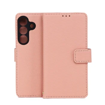 Atverčiamas dėklas TFO Smart Triangle skirtas Samsung Galaxy S26, rožinis