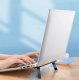 Foldable plastic laptop stand, white