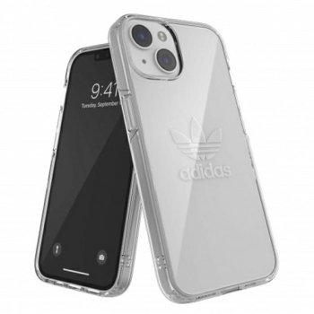 Adidas dėklas iPhone 14 telefonui, skaidrus