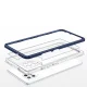 Skaidrus dėklas Samsung Galaxy A42 5G Hybrid Armor Clear 3 in 1, mėlynas