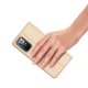 Dux Ducis Skin Pro Wallet Flip Case for Xiaomi Poco M4 Pro 5G, Gold
