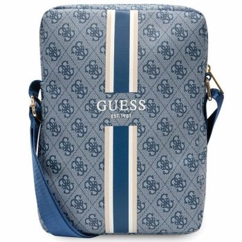 Planšetinio kompiuterio krepšys Guess 10 colių 4G Stripes, mėlynas