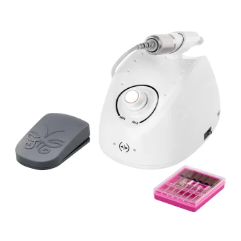 Profesionalus nagų freza EXO Power Max 60W su H200 rankenėle, juodas