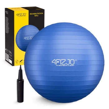 Gimnastikos kamuolys 4Fizjo Reh Ball 55 cm, mėlynas