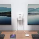 Tech-Protect PCL3x4 ilgintuvas, 3x AC, 2x USB-A, 2x USB-C, baltas