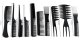 Soulima Hairdressing Combs Set - 10 pcs