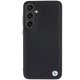 BMW Samsung Galaxy S24+ Case Signature Leather Crossing Lines, Black