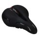 Rallex Sports Bicycle Saddle with Elastic Foam and LED Light, Black