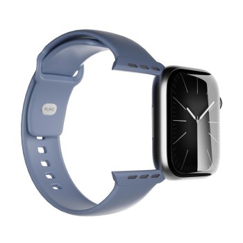 Puro Icon silikoninis dirželis Apple Watch 44/45/46/49mm, mėlynas