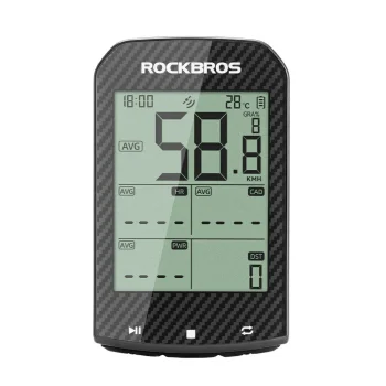 Dviračio kompiuteris Rockbros M1Pro GPS 2.9" Bluetooth ANT+ IPX6, juodas