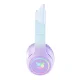 Belaidės žaidimų ausinės ONIKUMA B90 su RGB katės ausytėmis, mėlyna/violetinė