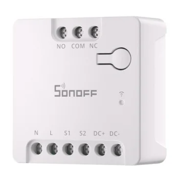 Išmanusis WiFi Matter jungiklis SONOFF MINI-D 12-48V, bepotencialis kontaktas