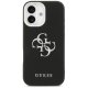 Guess Grained Big 4G Classic Logo dėklas iPhone 17, juodas