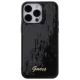 Guess iPhone 15 Pro Max dėklas Sequin Script Metal, juodas