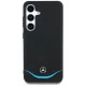 Mercedes Leather Contrasted Blue MagSafe dėklas Samsung Galaxy S25, juodas