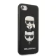 Karl Lagerfeld „Saffiano Karl&Choupette“ dėklas „iPhone SE / 8 / 7“, juodas