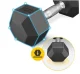 4Fizjo 989 Hex Dumbbell, 7.5 kg, Black