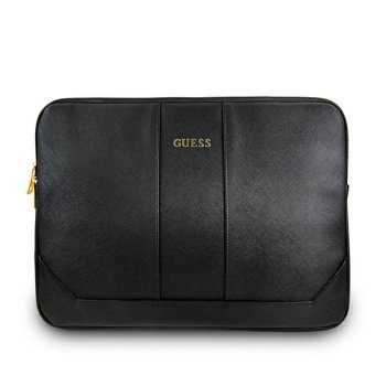 "Guess Saffiano" 13 colių nešiojamojo kompiuterio dėklas, juodas