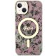 Guess iPhone 14 Plus Case Flower MagSafe, Pink